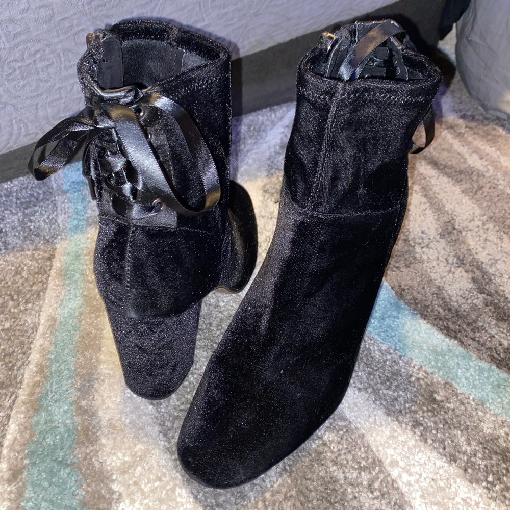 Velvet Ankle boots